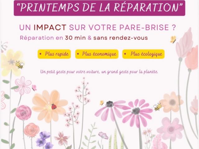 Réparation rapide et économique : impact pare-brise en 30 min